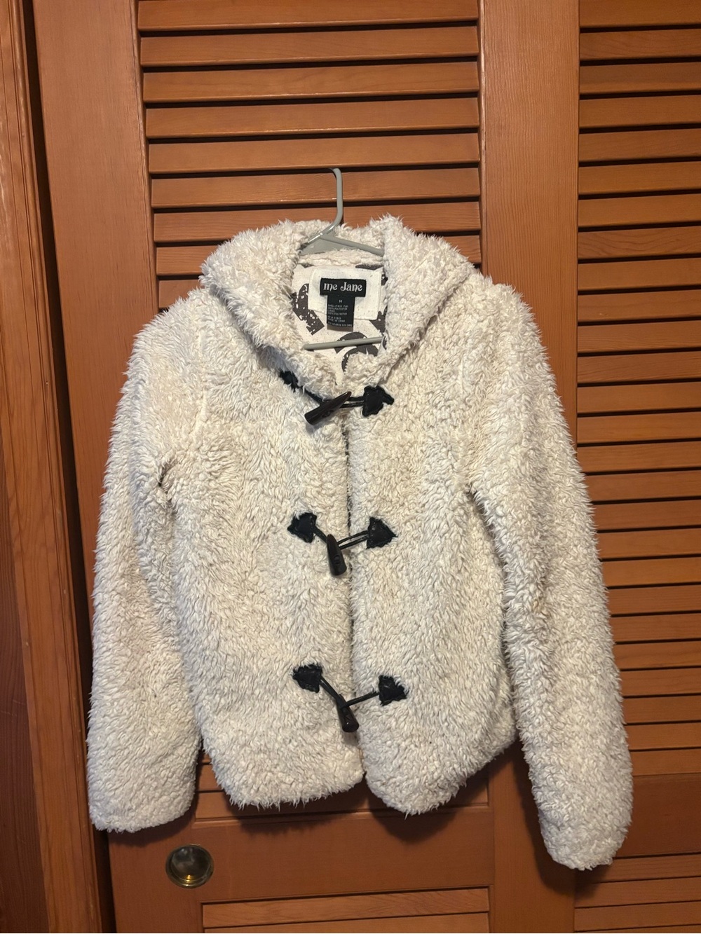 Me Jane Cream Teddy Jacket with Branded Liner